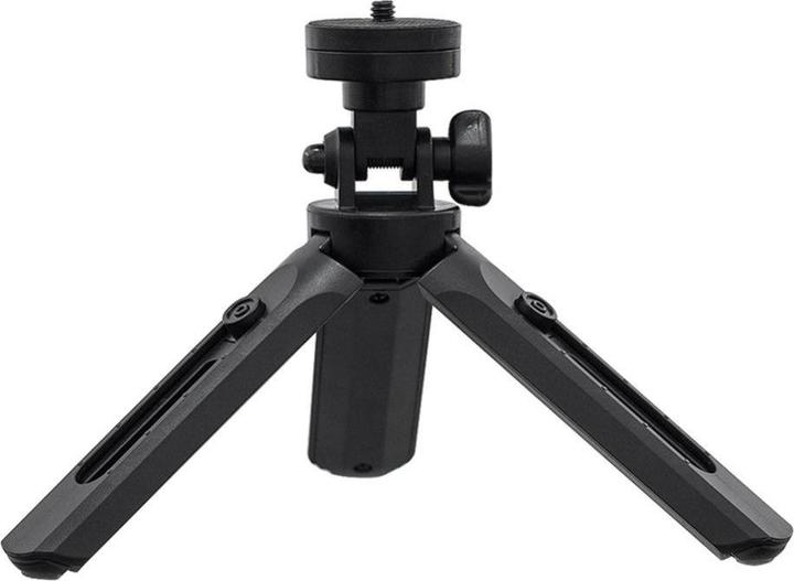 Productafbeelding Hurtel Mini statief met telefoonhouder selfie stick camera GoPro houder zwart (Plastic)