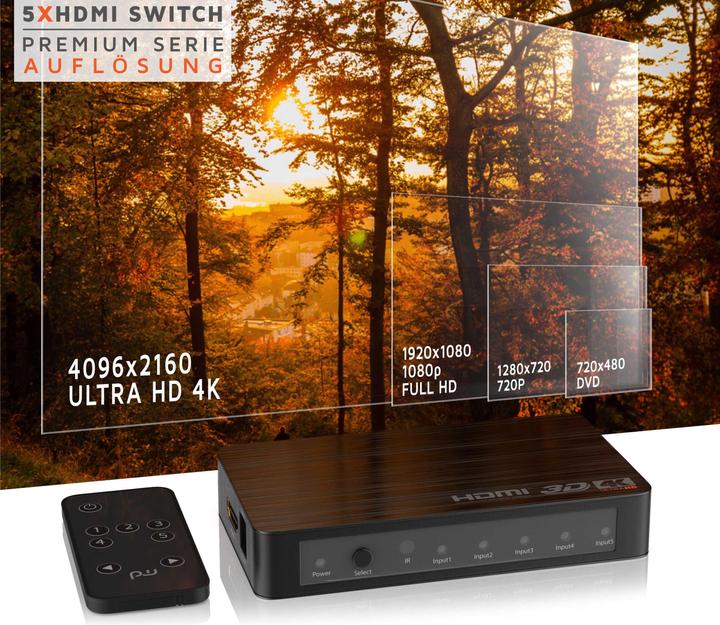 Produktbild Primewire 5 Port HDMI Switch
