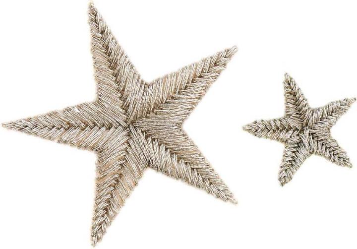Actual product image Rico Design Stick and stitch pack of stars.100195