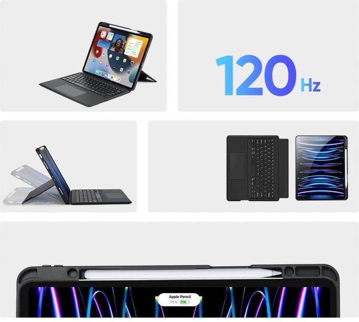 Actual product image Dux Ducis DK Series Keyboard Case (US, iPad Pro 12.9 2020 (4. Gen), iPad Pro 12.9 2021 (5th Gen), iPad Pro 12.9 2022 (6th Gen))