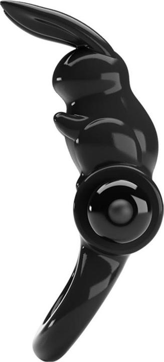 Actual product image Pretty Love - Exciting Rabbit Vibrator Ring 10 Vibrations Black (2.40 cm)
