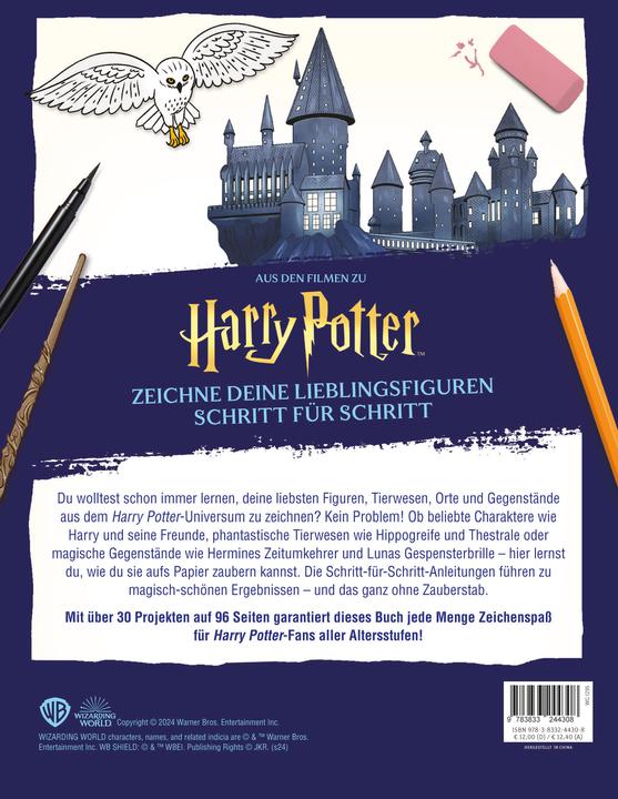Actual product image Panini Harry Potter Draw your favourite characters step by step