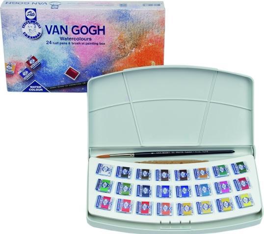 Actual product image Van Gogh Watercolour Paintbox (Multicoloured, 24 ml)