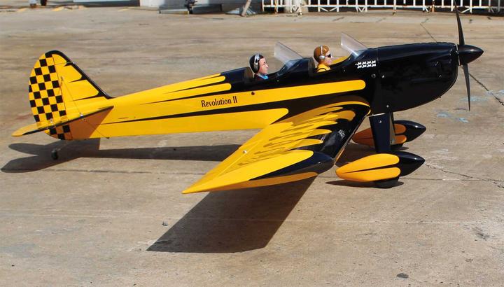 Image du produit Seagull Models SG-Models ) SPACEWALKER II 82,7" 120 ARF 20-26cc jaune/noir