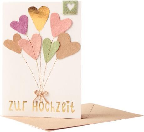 Produktbild Good Old Friends Herzchen Karte "Zur Hochzeit" von