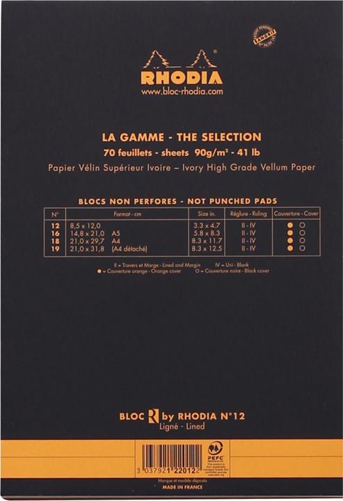 Immagine prodotto Rhodia Basics (A1, Righe, Copertina morbida)