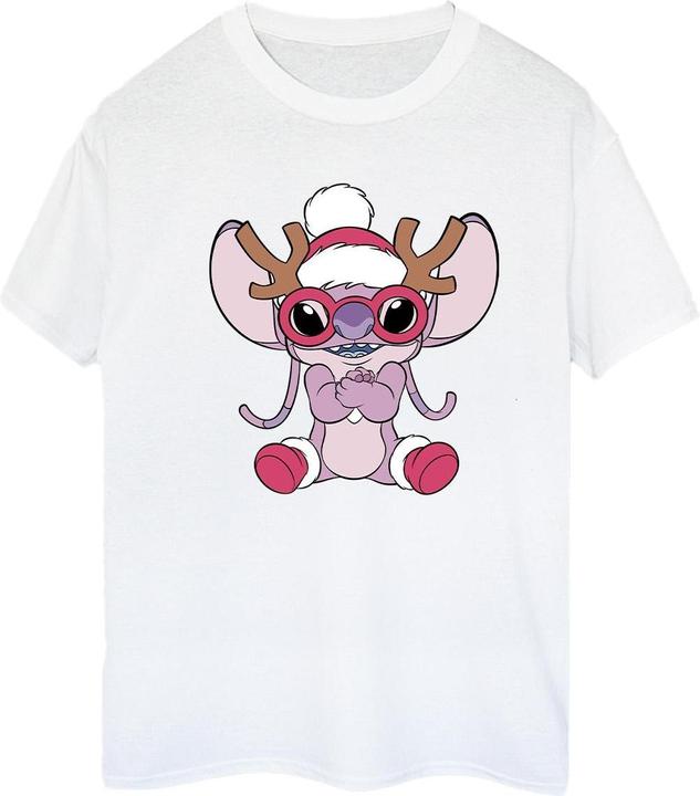Immagine prodotto Disney Lilo & Stitch Angel Reindeer Maglietta Ampia Donna (S)