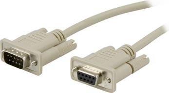Produktbild Deltaco SWEDEL TACO DEL-37 Serial Cable - DB-9 - DB-9 - Männlich/Weiblich - 2 m - Weiss (2 m)