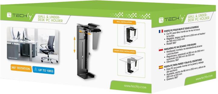 Produktbild Techly Befestigungskit (CPU-Halterung) (einstellbar) (Diverse)