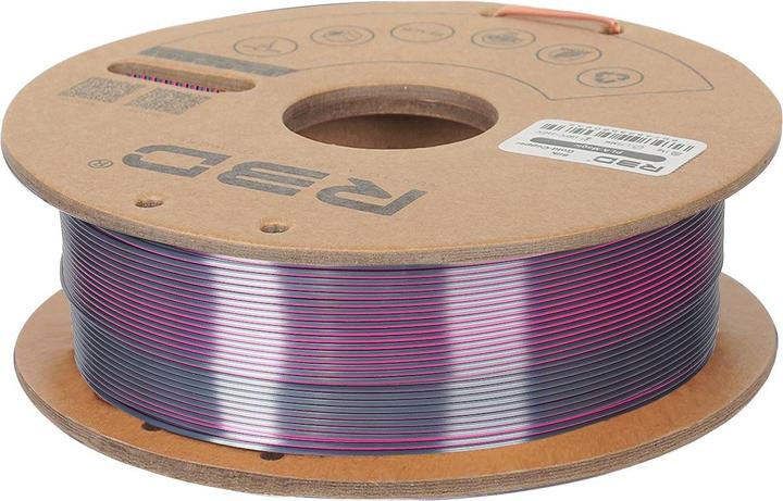 Image du produit R3D eSilk Magic-PLA Filament Rouge Rose-Noir 1.75mm 1Kg (PLA, 1.75 mm, 1000 g, Multicolore)
