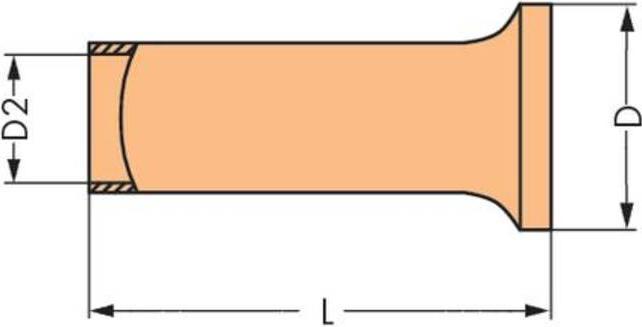 Produktbild Wago 216-151 Aderendhülse 0.25 mm² Unisoliert Metall 1000 St.
