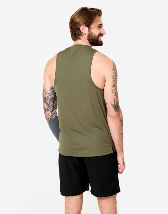 Actual product image Domyos Tank Top Herren atmungsaktiv - khaki (XL)