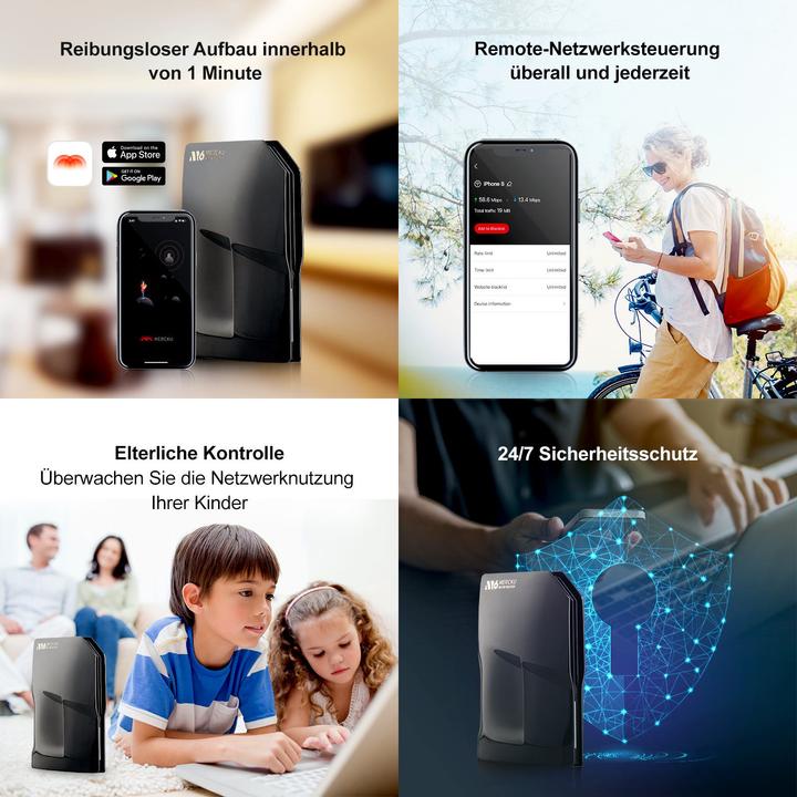 Actual product image Mercku M6 Wireless Dual-Band Mesh Router