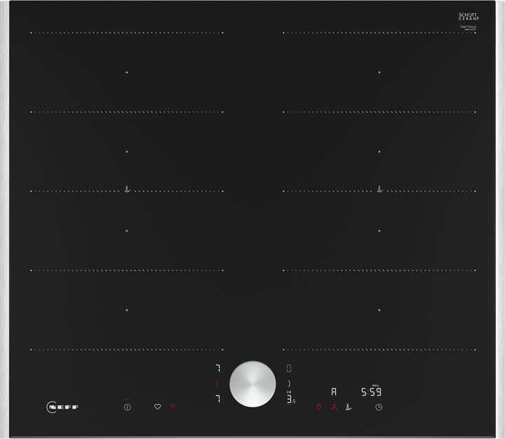Image du produit Neff N 90, Table de cuisson à induction, 60 cm, noir, avec cadre à poser, T66TTX4L0
