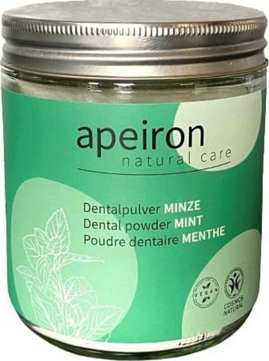 Produktbild Apeiron Dentalpulver Minze Nachfüllglas