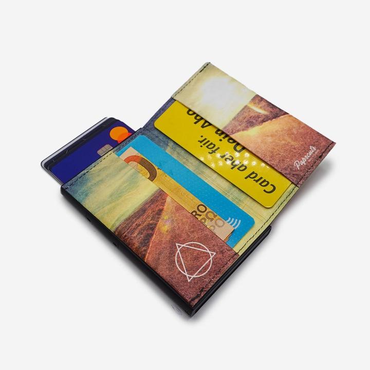 Actual product image Paprcuts RFID Alu Kartenetui Wanderlust