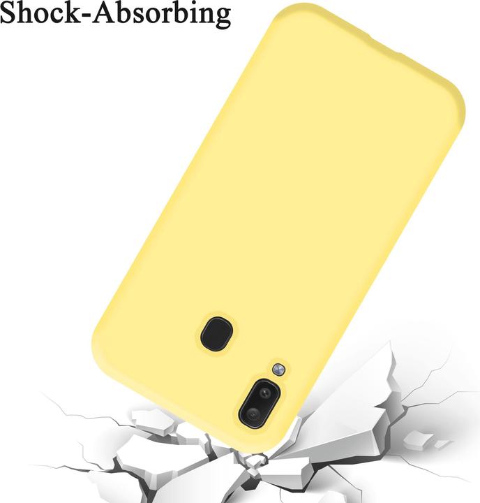 Actual product image Cadorabo TPU Liquid Silicone Case Cover (Samsung Galaxy A20, Samsung Galaxy M10s, TCL A30)