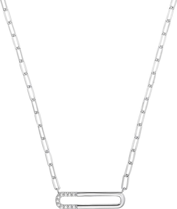 Produktbild S.Oliver Halsschmuck für Damen, 925 Sterling Silber, Zirkonia (synth.) (925er Silber, 42 - 45 cm)