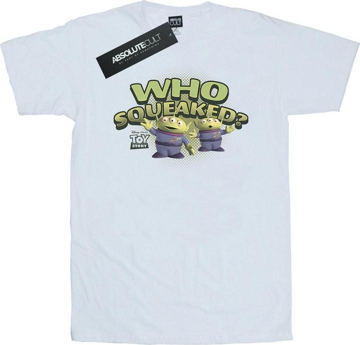 Actual product image Disney Mens Toy Story Who Squeaked? T-Shirt (XL)