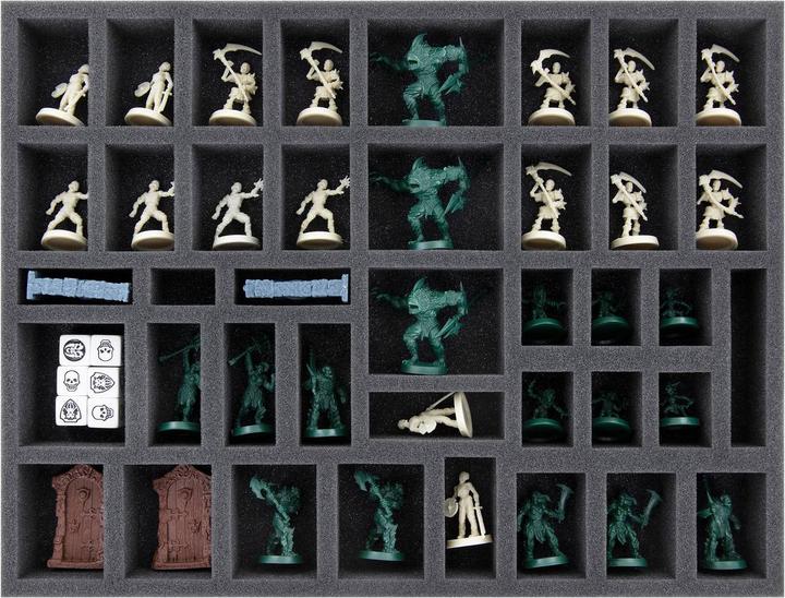 Actual product image Feldherr foam set organiser insert for HeroQuest (2021) base game 4 pieces (Foam material)