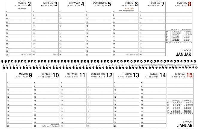 Produktbild Querkalender 2018 Nr. 146-0013 (Quer, Kein Einband, Deutsch)