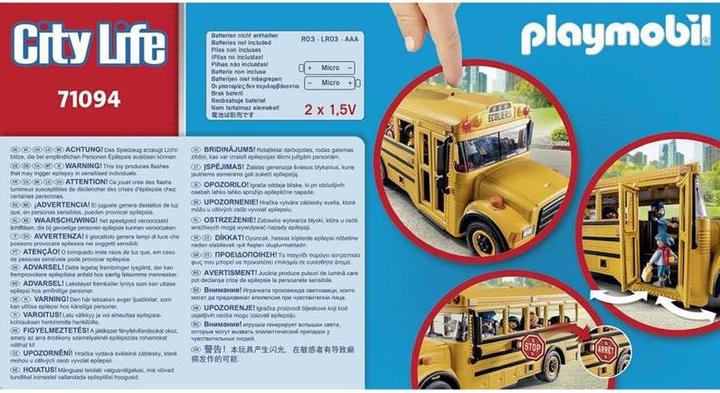 Actual product image Playmobil US school bus (71094, Playmobil City Life)