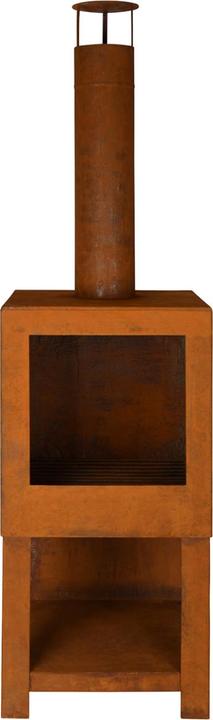 Image du produit Esschert Design Terrassenofen mit Holzlager, Rostbraun