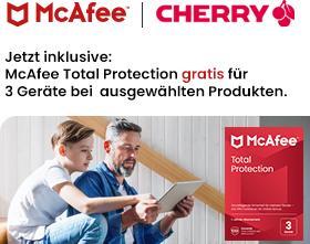Produktbild CHERRY DW 9500 Slim + McAfee 1Y 3 User (DE, Kabellos)