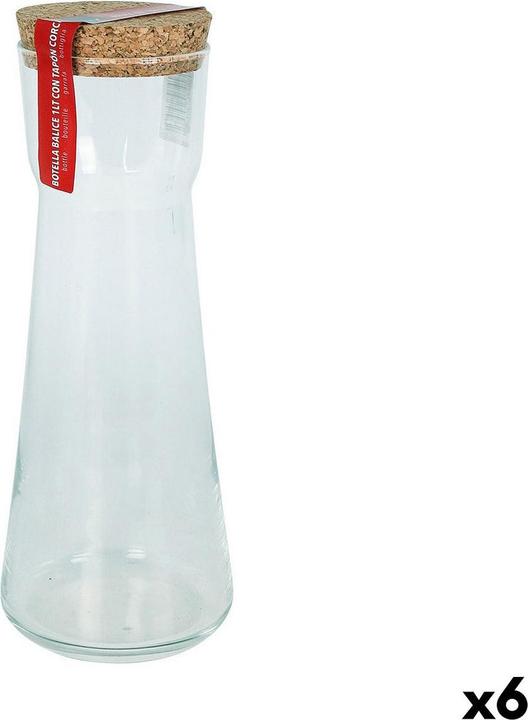 Produktbild Royal Leerdam Glas-Flasche Balice Kork 1L (6 Stück) (1 l, 6 x)