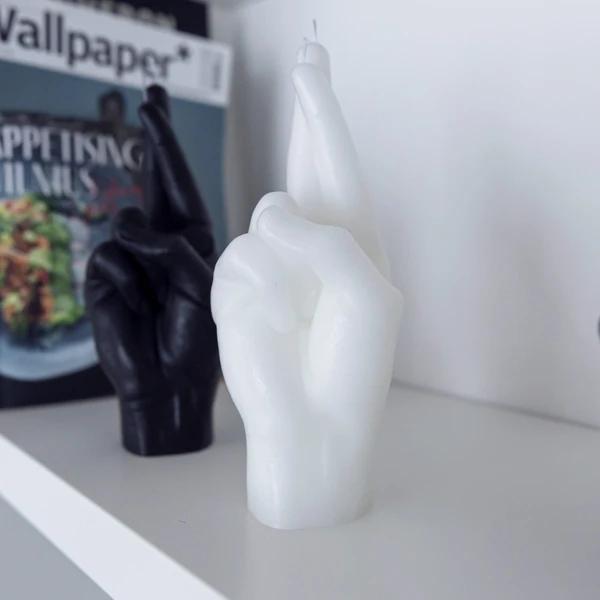 Actual product image Candle Hand crossed fingers (1 pcs.)