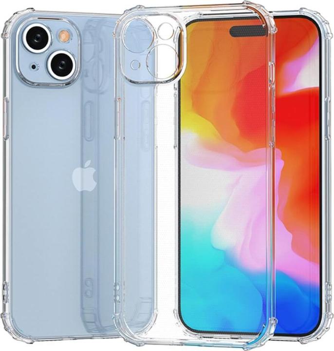 Actual product image Cover-Discount iPhone 15 Plus - Drop Protection Silicone Case transparent (Apple iPhone 15 Plus)