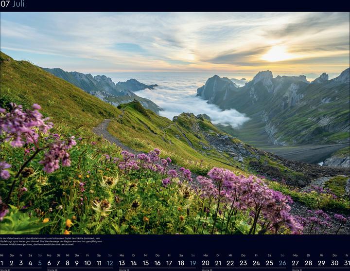 Actual product image Faszinierende Alpen - Wandkalender 2026 (60 x 45 cm, Hardcover, German)