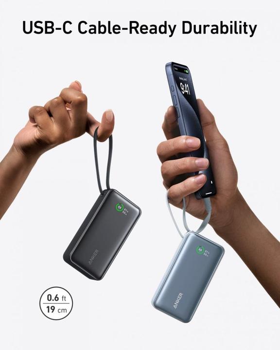 Actual product image Anker 545 Nano Power Bank 10000mAh PD 30W green (10000 mAh, 30 W, 30 Wh)
