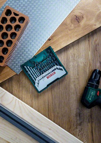 Produktbild Bosch Zubehör Mini-X-Line Mixed-Set, 15-teilig (3-8 mm (Holzbohrer))