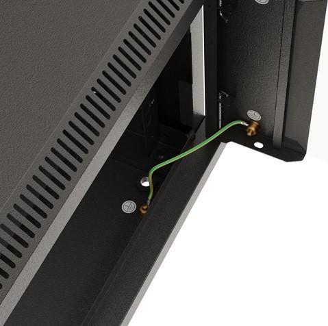 Produktbild Lanberg Installationsschrank Rack 19 4U 540x350 schwarz verglaste Tür (flat pack) (10.86 HE, 19 Zoll Rack)