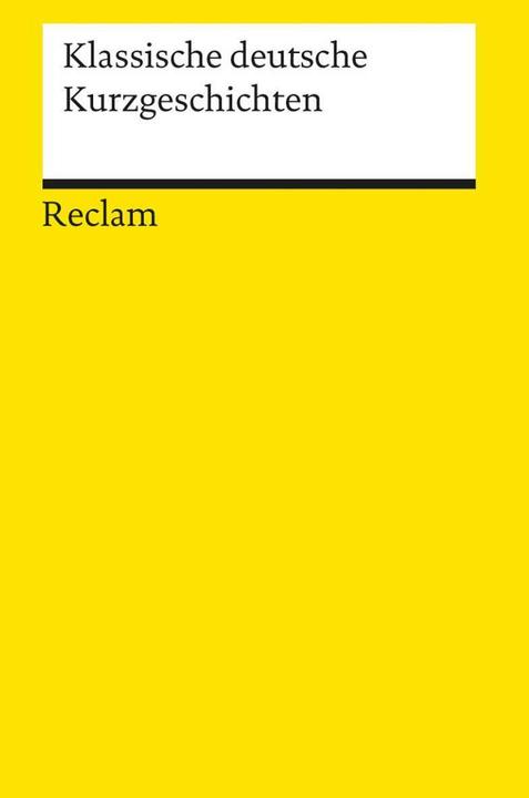 Actual product image Klassische deutsche Kurzgeschichten (German, Werner Bellmann, 2003)