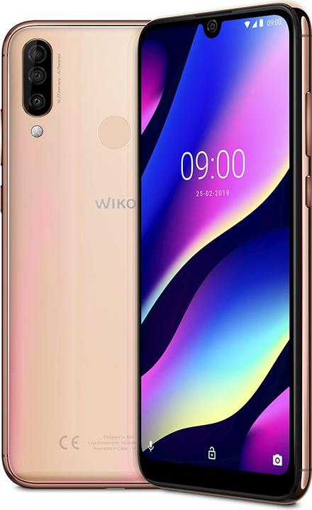 Wiko View 3 (64 GB, Blush Gold, 6.26", Hybrid Dual SIM, 13 Mpx, 4G)