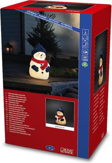 Produktbild Konstsmide LED-Schneemann LED Kunststoffschneemann, 38 cm
