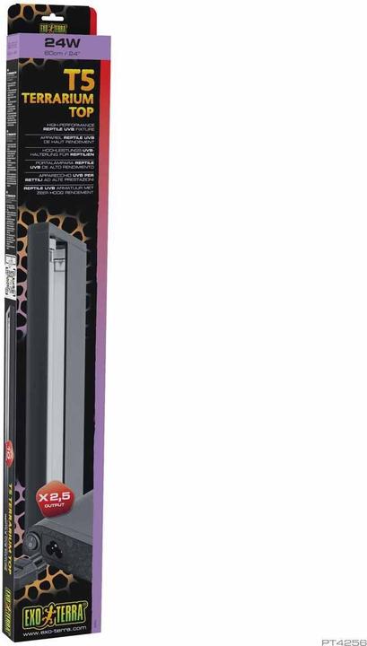 Produktbild Exo Terra Exoterra - T5 Terrarium Top Reptile UVB Fixture - 60cm / 24 / 24W (UVB)