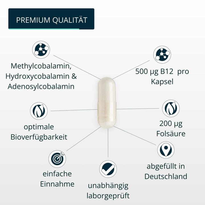 Produktbild Brandl-Nutrition Vitamin B12 Folsäure (1 Stück, Kapseln, 45 g)