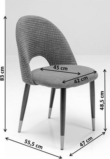 Image du produit Kare Design Stuhl Iris Velvet Beige