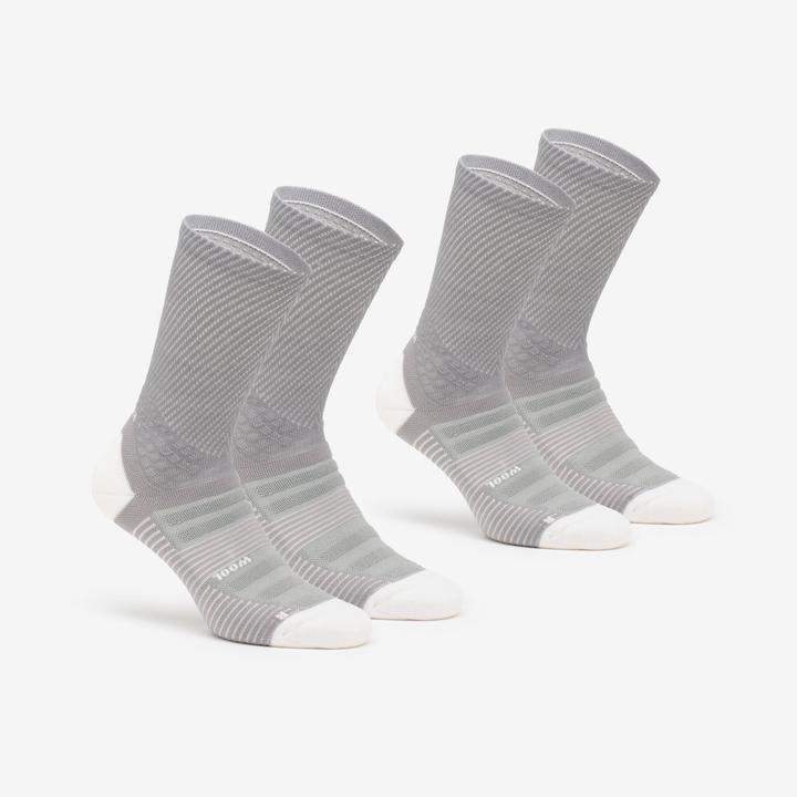 Immagine prodotto Quechua Wandersocken hoch 2 Paar - Hike 900 grau (35, 38)