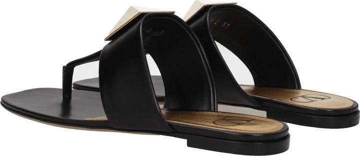 Actual product image Valentino Garavani One Stud Leather Thong Sandals (36)