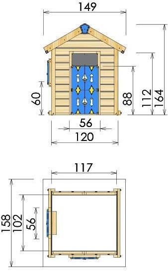Actual product image Jungle Gym Playhouse