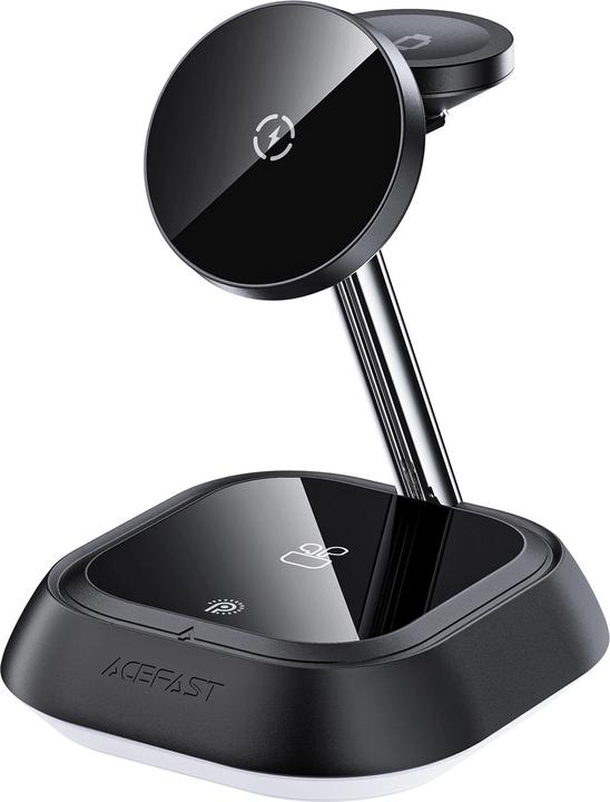 Immagine prodotto Acefast Stazione di ricarica induttiva 3in1 E16 15W per telefono/cuffie/orologio - nera (15 W)