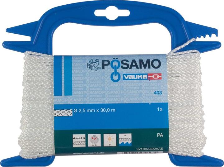 Actual product image Magni Format 4011645044065 - pa-rope 6 mm flashed white lg-reel 20 m (20 m)