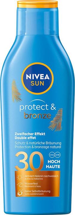 NIVEA Sun Protect & Bronze Sonnenlotion (Sonnenlotion, SPF 30, 200 ml, 230 g)
