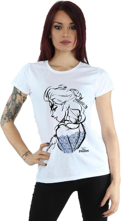 Image du produit Disney - T-shirt FROZEN ELSA SKETCH MONO - Femme (M)