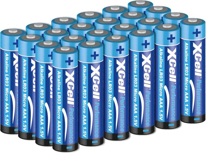 XCell Batterie Typ AA (Mignon), LR06, Alkaline, 1,5V, 24er-Set (24 Stk., AA)