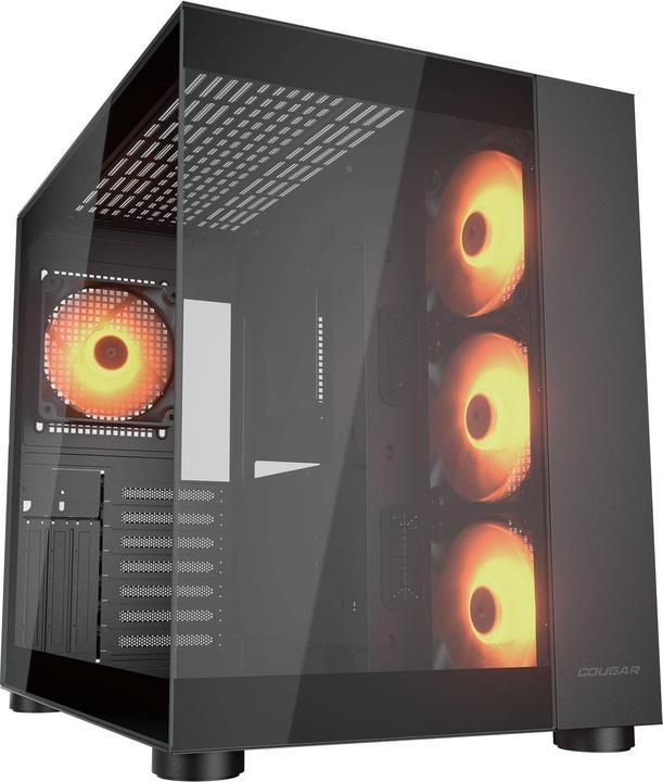 Image du produit Cougar Boitier Moyen Tour ATX FV150 RGB avec panneaux vitrés (Noir) (ATX, mATX, Mini-ITX)